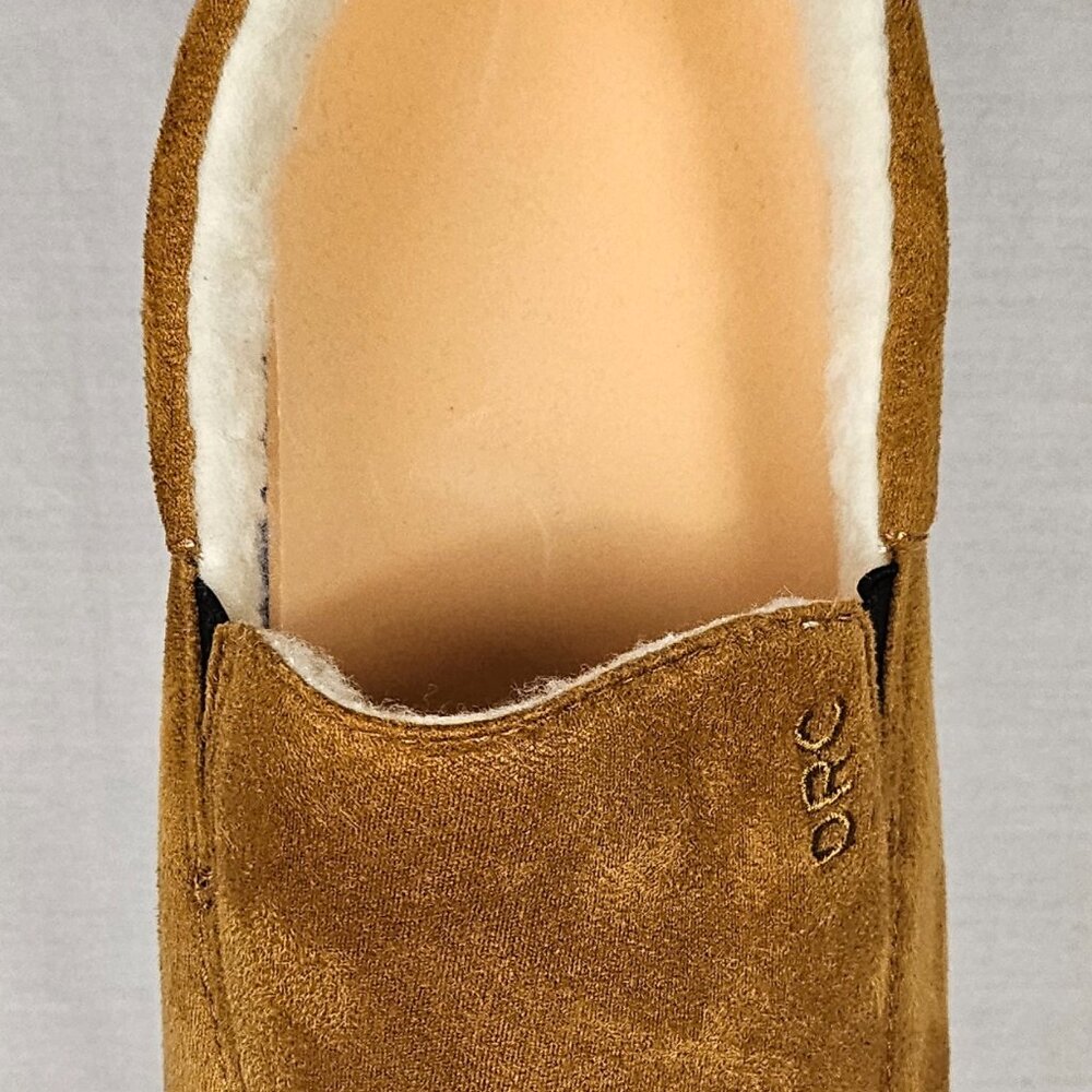 Dr Comfort Womens Slippers 11W Fleece Lined Nubuck Cozy House Shoes Gel Insert S - Picture 3 of 10
